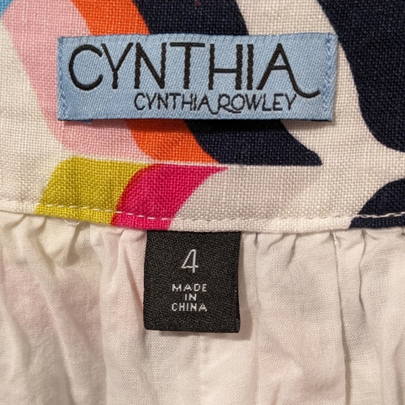 Cynthia Rowley Geometric Print Skirt Size 4 nwot - Picture 4 of 5